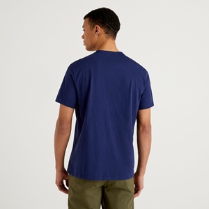 เสื้อยืดผ้าไหม/ผ้าฝ้ายผู้ชายแบรนด์สั่งทำ คุณภาพสูง 280gsm ขั้นต่ำในการสั่งซื้อน้อย รับพิมพ์ลายดิจิทัล ไซส์ใหญ่ ดีไซน์เรียบง่าย แขนสั้น ทรงปกติ - Product Image 3