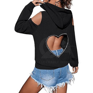 Sudadera con Pedrería 2025 para Mujer, Sudadera Personalizada con Pedrería, Sudadera Holgada de Estilo Urbano, Sudaderas de Tallas Grandes en Venta - Product Image 2