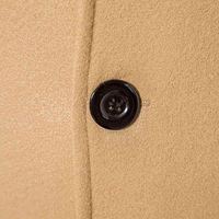 Manteau long en laine réversible imperméable et coupe-vent à double boutonnage pour homme, grande taille, style streetwear, rembourré en coton, chaud pour l'hiver