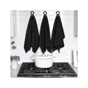 Serviettes de cuisine en coton à carreaux bleu clair et blanc, 100% certifiées GOTS pour la qualité et la durabilité, tissées rectangulaires, lavables en machine - Product Image 2