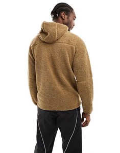 Bon tissu nouveauté personnalisé thermique Sherpa moelleux polaire sweat à capuche sweats lourd épais fourrure pull hommes sweats à capuche - Product Image 6