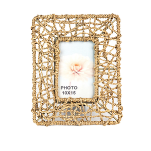 Cadre photo en jonc de mer méticuleusement tissé Fabriqué au Vietnam Matériau écologique utilisé pour la décoration de la maison Cadres photo en gros - Product Image 1