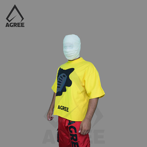 T-shirt surdimensionné vintage pour homme, coupe courte, style streetwear, 100 % coton, écologique, personnalisable en gros - Product Image 4