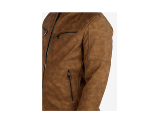 แจ็กเก็ตหนังนิ่มคุณภาพสูงสำหรับผู้ชายเสื้อแจ็กเก็ตหนังนิ่มโลโก้ตามสั่ง - Product Image 2