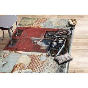 Tapis de moto imprimé en 3D avec motifs graffiti - Tapis antidérapant personnalisé, avec poils doux - Product Image 4