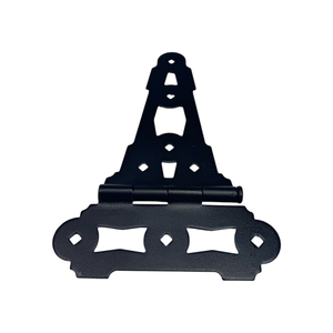Sourcing Map 2uds T-Correa Puerta Bisagras, 8" Forjada T Cobertizo Puerta Bisagras Hierro Herraje Para Madera Granero, Valla, Patio Puerta Bisagras (Negro
