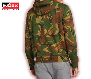 <b>Camo</b> Design Men's Clothing Hoodies Sweatshirts <b>Top</b> Quality Casual Style Zip Up Blank Design Cotton Fleece Winter Men's Hoodies - Product Image 2