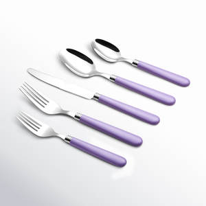 Cubiertos Juego de cubiertos Plata Pulida Tenedor Cuchara Cuchillo Vajilla Acero inoxidable con espejo Decorativo con mango Premium - Product Image 1