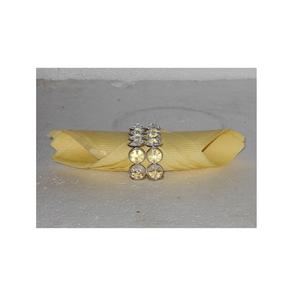 Anneau de serviette en diamant et métal classique élégant serviette personnalisée couleur vente en gros anneau de serviette décoratif en métal cristal - Product Image 1