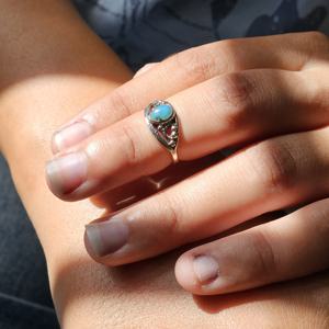 Bague pour enfants en pierres précieuses Larimar Meilleur cadeau pour enfant cadeau pour Noël - Product Image 4