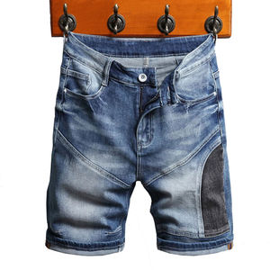 Shorts en jean patchwork pour homme Glory Custom Summer New, haute qualité, respirant, style streetwear, coton extensible, coupe classique. - Product Image 1
