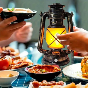 Lampe de camping rétro portable avec lampe de nuit rechargeable rotative pour les aventures en plein air de voyage et l'éclairage de secours - Product Image 4