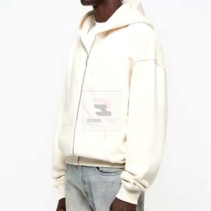 Custom Zipper Hoodies Unisex <b>Long</b> Sleeve Zip-Up Solid Winter Casual Fleece <b>Sweatshirts</b> - Product Image 6