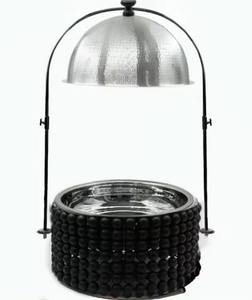 Round Chafing Dish Pot With Lid in Steel With Handle and Knob <b>Buffet</b> Hotpot Food Serving Use Party <b>Table</b> Top Wedding In Europe - Product Image 5