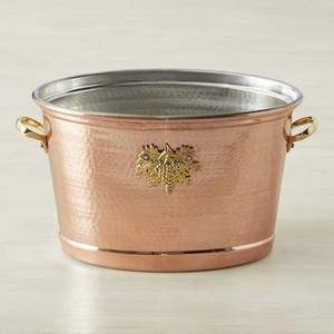 Nouveau dernier design seau à vin en cuivre de grande taille design de luxe bar à bière à prix abordable auprès de fournisseurs indiens - Product Image 4