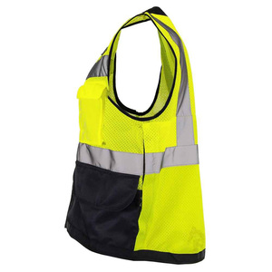 Customized High Visibility Reflective 2024 Safety Vest Yellow Reflective Vest with Custom Strip Construction Vest for Men Women - Product Image 5