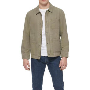 New Design Custom Cotton <b>Chore</b> <b>Jackets</b> <b>Men's</b> Lightweight Washed Cotton Worker <b>Chore</b> <b>Jacket</b> for <b>Men</b> - Product Image 4