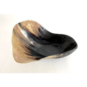 Frutero de Cuerno de Búfalo con Acabado Brillante y Estética Rústica, Tazón para Servir de Cuerno de Buey de Grado Alimenticio con Revestimiento Sellador No Tóxico - Product Image 1