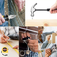 Ensemble d'outils multifonctionnels en métal pour la maison, kit complet de réparation et d'entretien domestique, outils à main, tournevis, boîte rigide