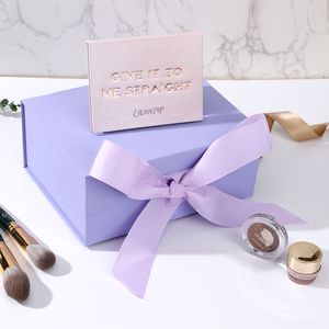 Packaging Folding Magnetic Gift Box with Ribbon Wedding Gift Box for Cosmetic Jewelry - Product Image 3