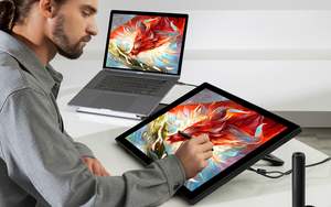 แท็บเล็ตหน้าจอกราฟิก Artist 24 พร้อมปากกาความละเอียด 5080LPI ระดับแรงกด 8192 ระดับ อัตราการรายงาน 220RPS - Product Image 2