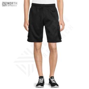 Shorts Bermuda en molleton de coton épais de style décontracté pour hommes, vente en gros, streetwear uni, shorts de jogging en toile avec cordon de serrage pour hommes - Product Image 3
