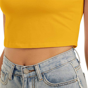 Hot Selling Womens <b>Crop</b> <b>Tops</b> Tshirts Short Sleeve Round Neck Breathable Casual Streetwear - Product Image 6