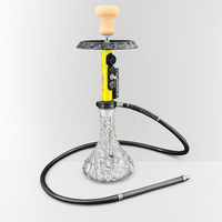 Chicha portable en verre, kit complet avec tuyau, bol et accessoires