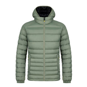 Chaqueta acolchada de invierno para hombre, Abrigo acolchado de moda de invierno personalizado para deportes al aire libre, lona con capucha, venta al por mayor en línea - Product Image 3