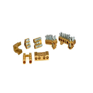 High Quality Electrical Brass <b>Block</b> Bar Brass Neutral Link PCB Terminal for Power Distribution System Link Bus bar - Product Image 1