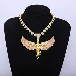 Personalizado VVS Moissanite Joyería Fina 18K Oro Blanco Pájaro Forma Colgante Iced Hip Hop Diamante Colgante para Hombres Colgantes Encantos - Product Image 5