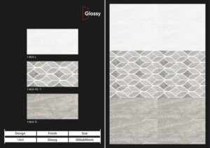 Carreaux muraux en céramique 300x600mm, élégance intérieure, pour salle de bain et cuisine, finition brillante ou mate, surface sculptée effet sucre, design mural intérieur luxueux. - Product Image 5