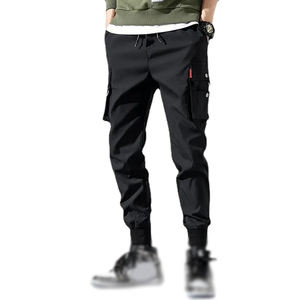 Custom Brand <b>Men</b> High Waist Summer <b>Cargo</b> Pants Elastic Plus Size Sportswear with Multi-Pockets New Design Canvas Trousers - Product Image 3