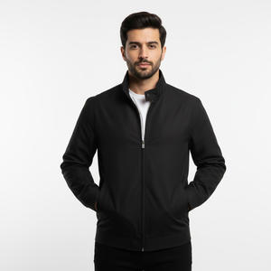 Veste moderne en toile pour hommes, vêtements d'extérieur décontractés et respirants, design avec logo personnalisé, streetwear stylé, manteau d'hiver, vente en gros - Product Image 1
