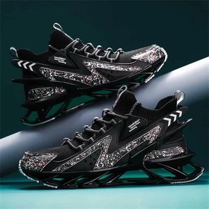 Bas à tricoter blanc baskets décontractées pour hommes bottes avec lacets marque de luxe hommes chaussures sport Loffers petit prix high-tech - Product Image 5