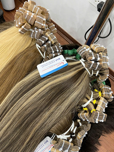 เทปต่อผมไฮไลท์สีออมเบรเวียดนามผมมนุษย์นุ่มลื่นติดทนนาน - Product Image 6