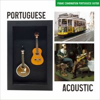 Cadre de boîte d'ombre 2 guitare Design portugais taille moyenne acoustique pour décoration murale décoration de la maison