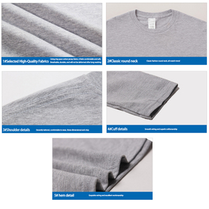 Camisetas de verano Venta al por mayor Ropa de calle en blanco Color sólido Hombres O Cuello Camisetas - Product Image 6