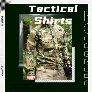 Camisa Táctica Multifuncional de Nailon para Hombre, Secado Rápido, para Actividades al Aire Libre, Viajes Diarios, Entrenamiento, Camisas de Otoño - Product Image 6