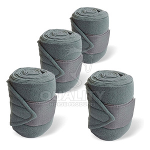 Bandages de cheval réglables pour la performance et la récupération Bandages de cheval en coton et néoprène doux - Product Image 1