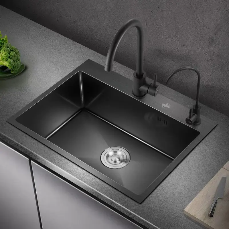 Household stainless steel kitchen sink nano handmade sink household sink basin wash basin