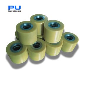 Rouleau de convoyeur industriel en PU à faible bruit THANG VI avec roulement en acier chromé, dureté 90-95A, origine Binh Duong - Product Image 3