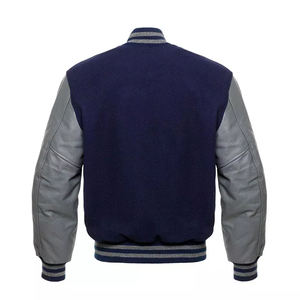 Chaqueta Bomber de Cuero Vintage para Hombre, Estilo Urbano, Logotipo Bordado Personalizado, Tendencia Clásica de la Industria - Product Image 6