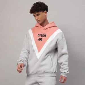 ชุดวอร์มกางเกงขาบานของผู้ชาย100% เสื้อกันหนาวมีฮู้ดสองชิ้นผ้าฟลีซระบายอากาศได้ดีพิมพ์โลโก้แบบกำหนดเอง - Product Image 2