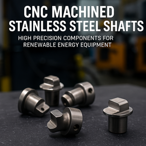Arbres en acier inoxydable usinés CNC Composants de haute précision avec électroérosion à fil et brochage pour équipements d'énergie renouvelable - Product Image 2