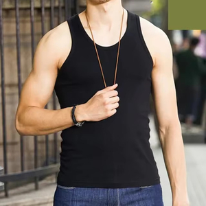 เสื้อกล้ามขายดี บริการ OEM ออกแบบ เสื้อกล้ามผู้ชายระบายอากาศได้ดี ไซส์ใหญ่ เสื้อกล้ามผู้ชายจากปากีสถาน เสื้อกล้ามออกกำลังกาย - Product Image 3