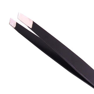 Usine d'outils de beauté professionnels, vente en gros de pinces à épiler de précision à pointe pointue et inclinée, pinces à double extrémité pour les sourcils - Product Image 3