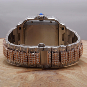 Reloj de Cuarzo de Lujo con Brillantes Piedras de Moissanita, Diseñado para una Calidad Premium y un Brillo Excepcional - Product Image 4