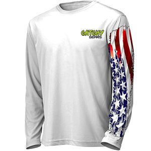 เสื้อใส่ตกปลาแขนยาวของผู้ชายเสื้อทัวร์นาเมนท์แห้งเร็วป้องกันรังสียูวีกันลมระบายอากาศ - Product Image 5