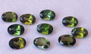 Turmalina Verde Natural Corte Oval 5x7mm Facetado Super Top Calidad AAA - Product Image 3